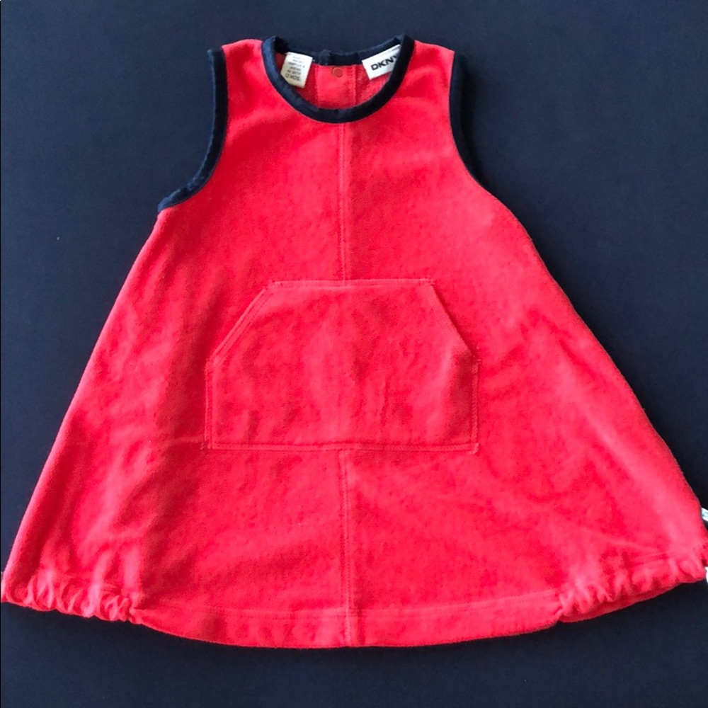 DKNY fleece dress 12M